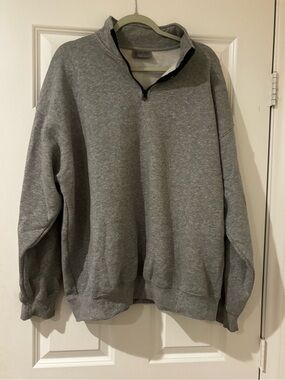 Unisex Gray Quarter-Zip Sweater - Taylor Swift